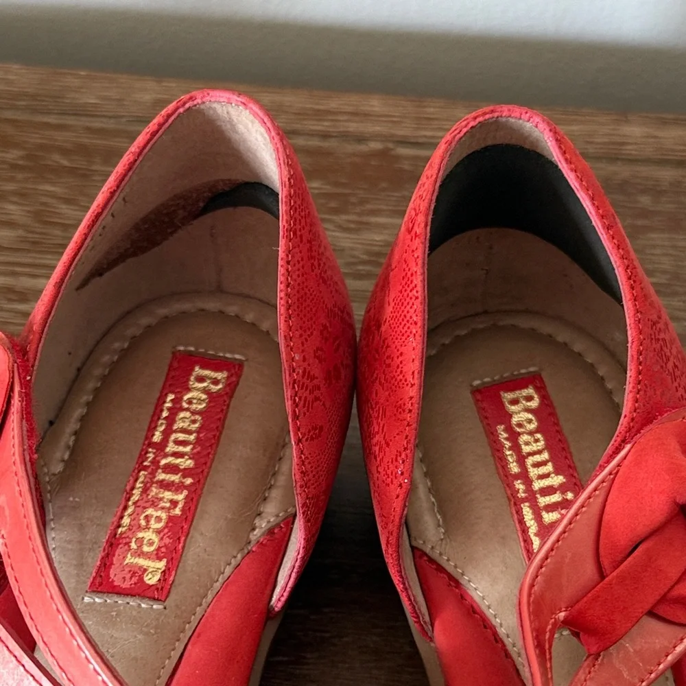Beautifeel Coral Sparkle Nubuck Women's Shoes size 39